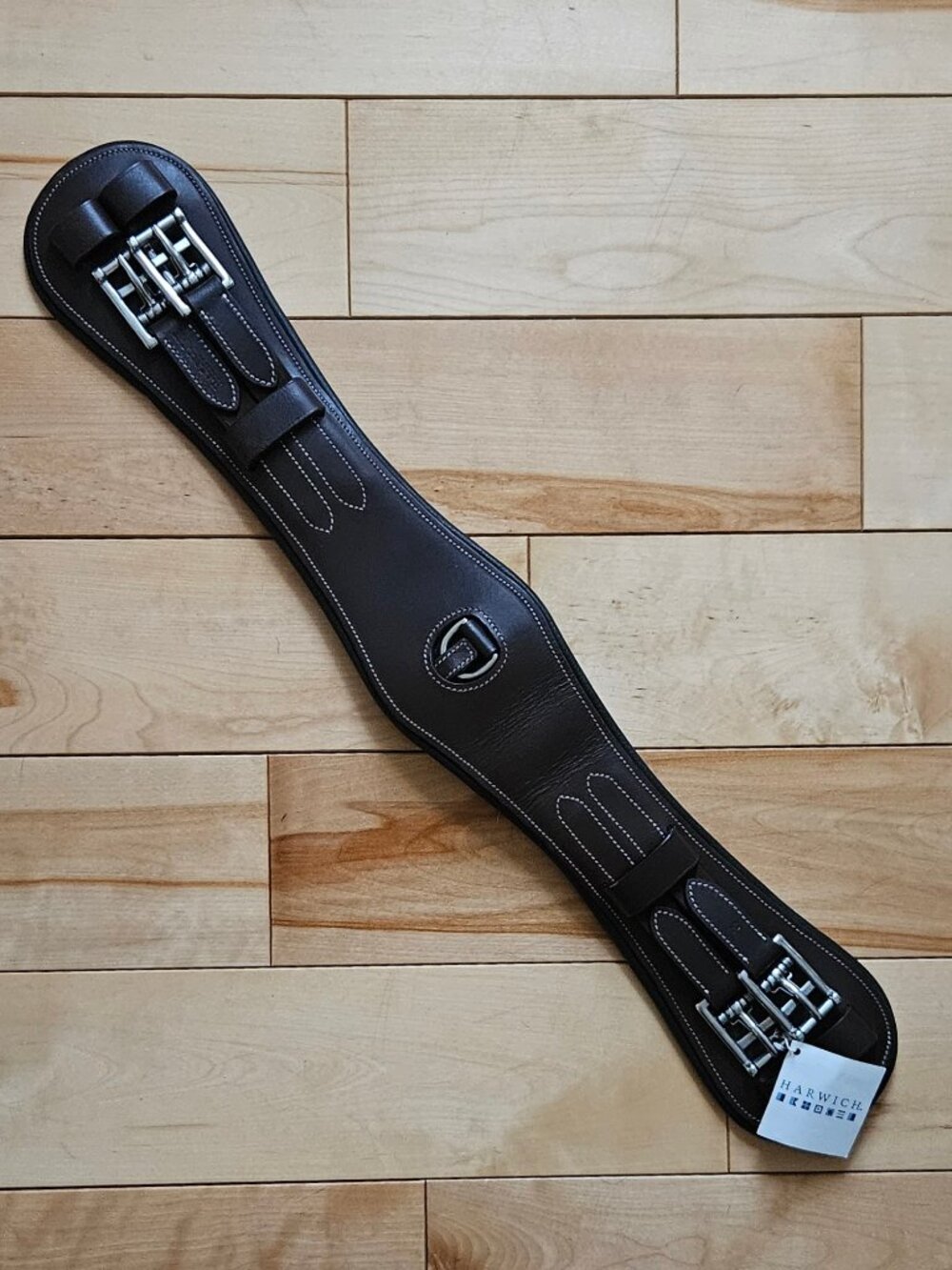 Harwich Leather Dressage Girth with Dee | Brown | 24" | NWT